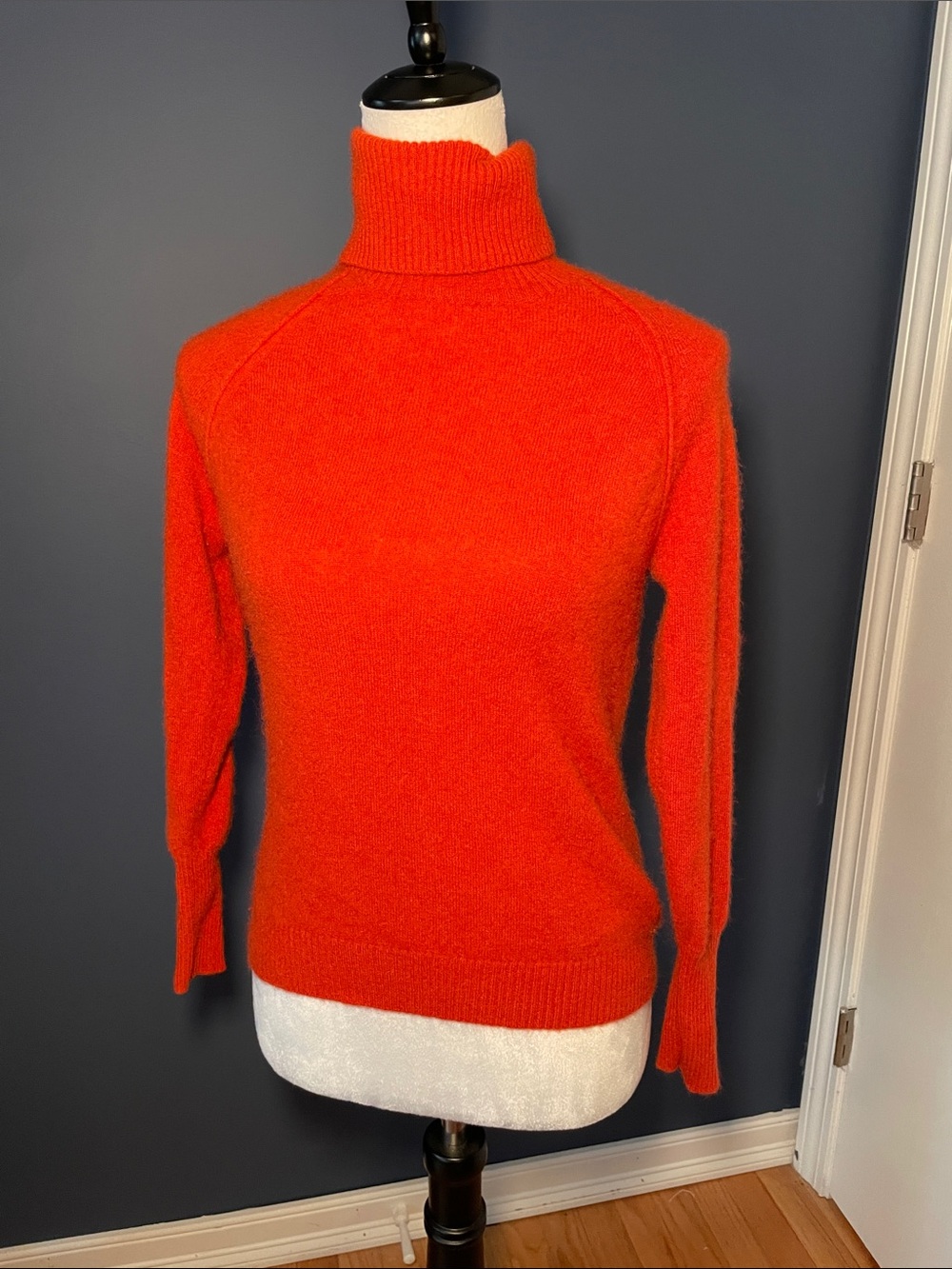 Marisa Christina Vibrant Orange Turtleneck Sweater